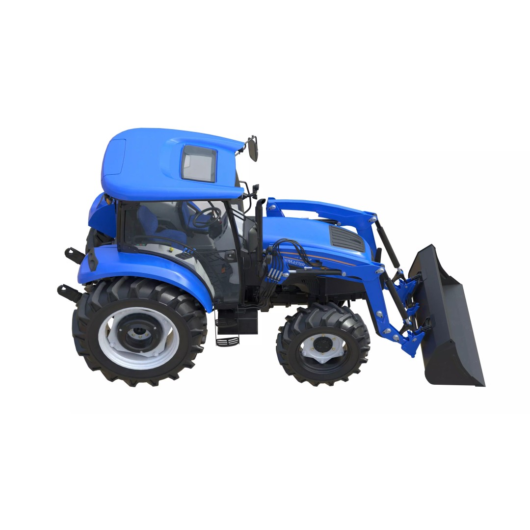 New Holland WorkMaster Utility Tractor 3D Model – Low Poly PBR Game Asset, FBX - View 9