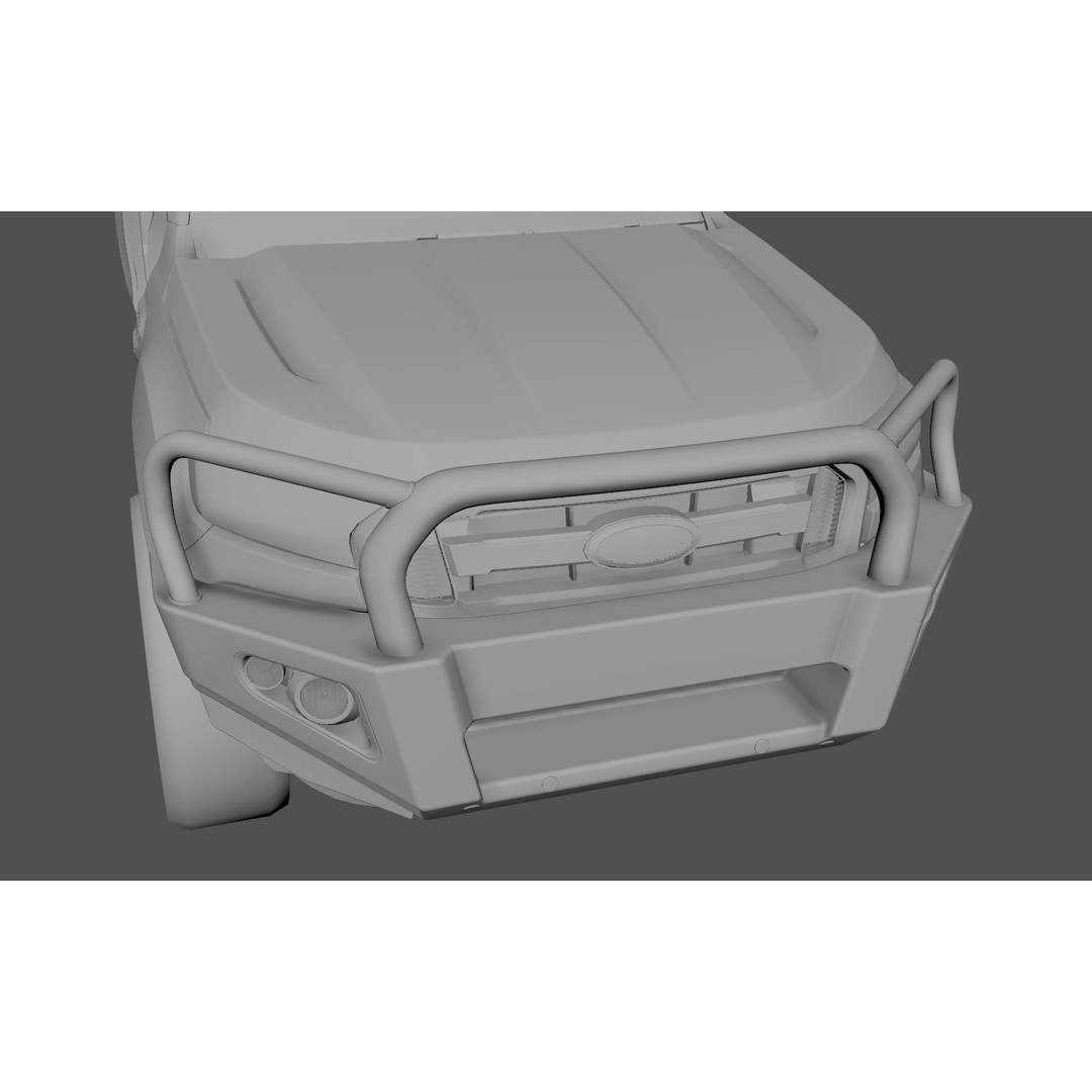 Everest and Ranger Bullbar 3D Model – Low-Poly Vehicle Asset, FBX - View 10