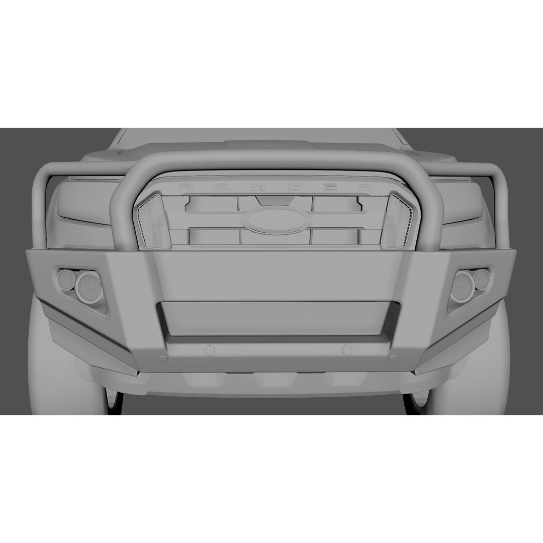 Everest and Ranger Bullbar 3D Model – Low-Poly Vehicle Asset, FBX - View 11