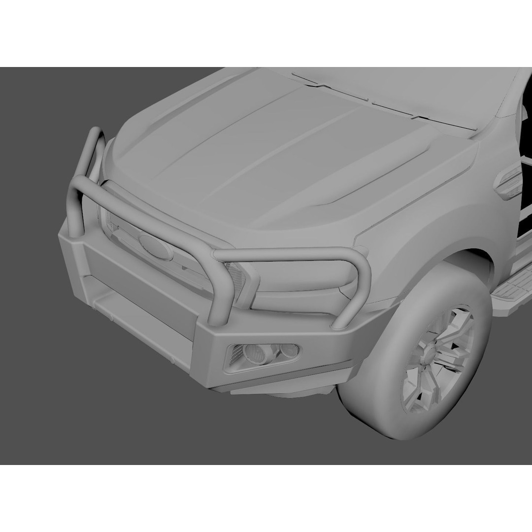 Everest and Ranger Bullbar 3D Model – Low-Poly Vehicle Asset, FBX - View 12