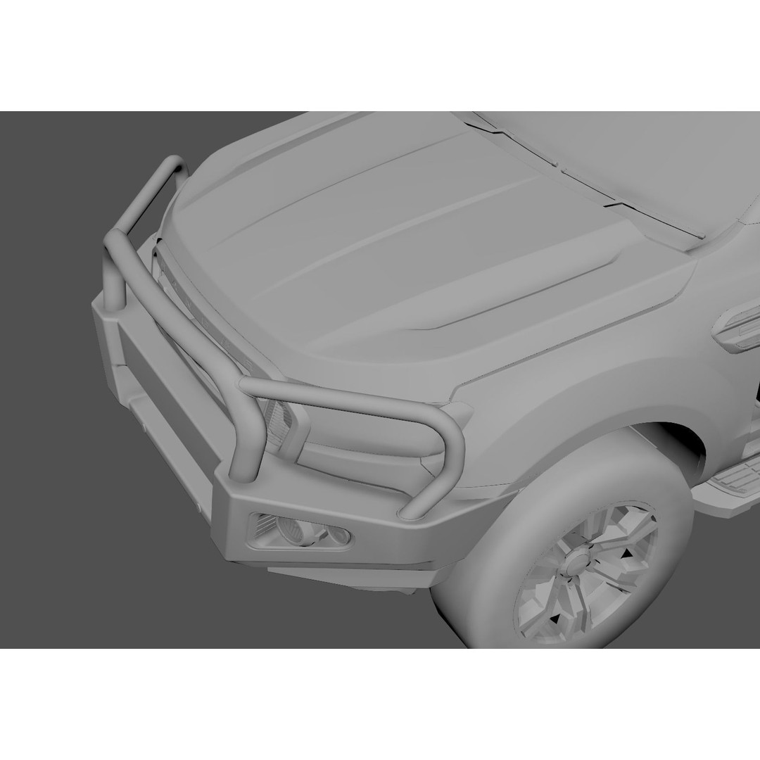 Everest and Ranger Bullbar 3D Model – Low-Poly Vehicle Asset, FBX - View 13