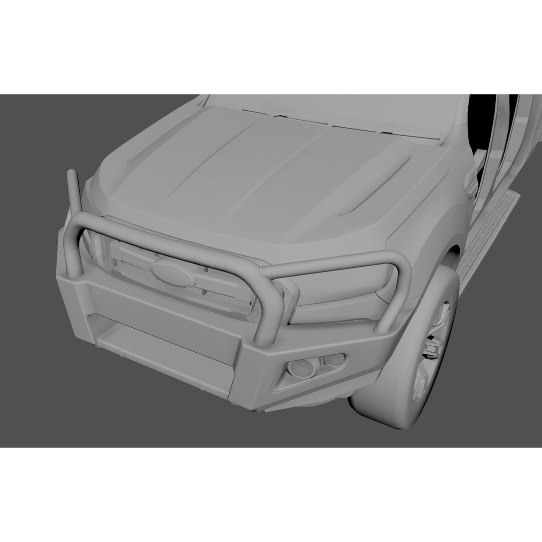 Everest and Ranger Bullbar 3D Model – Low-Poly Vehicle Asset, FBX - View 14