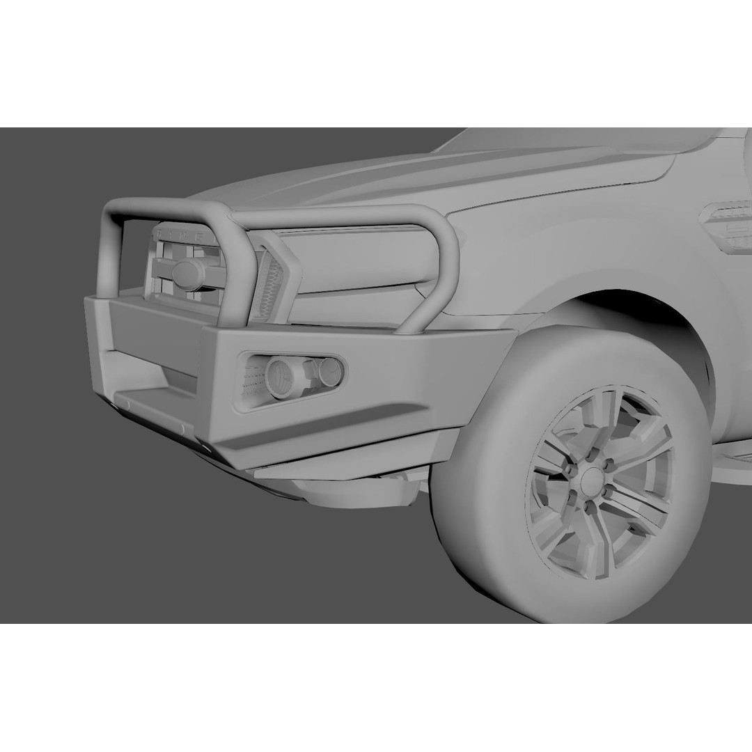 Everest and Ranger Bullbar 3D Model – Low-Poly Vehicle Asset, FBX - View 15