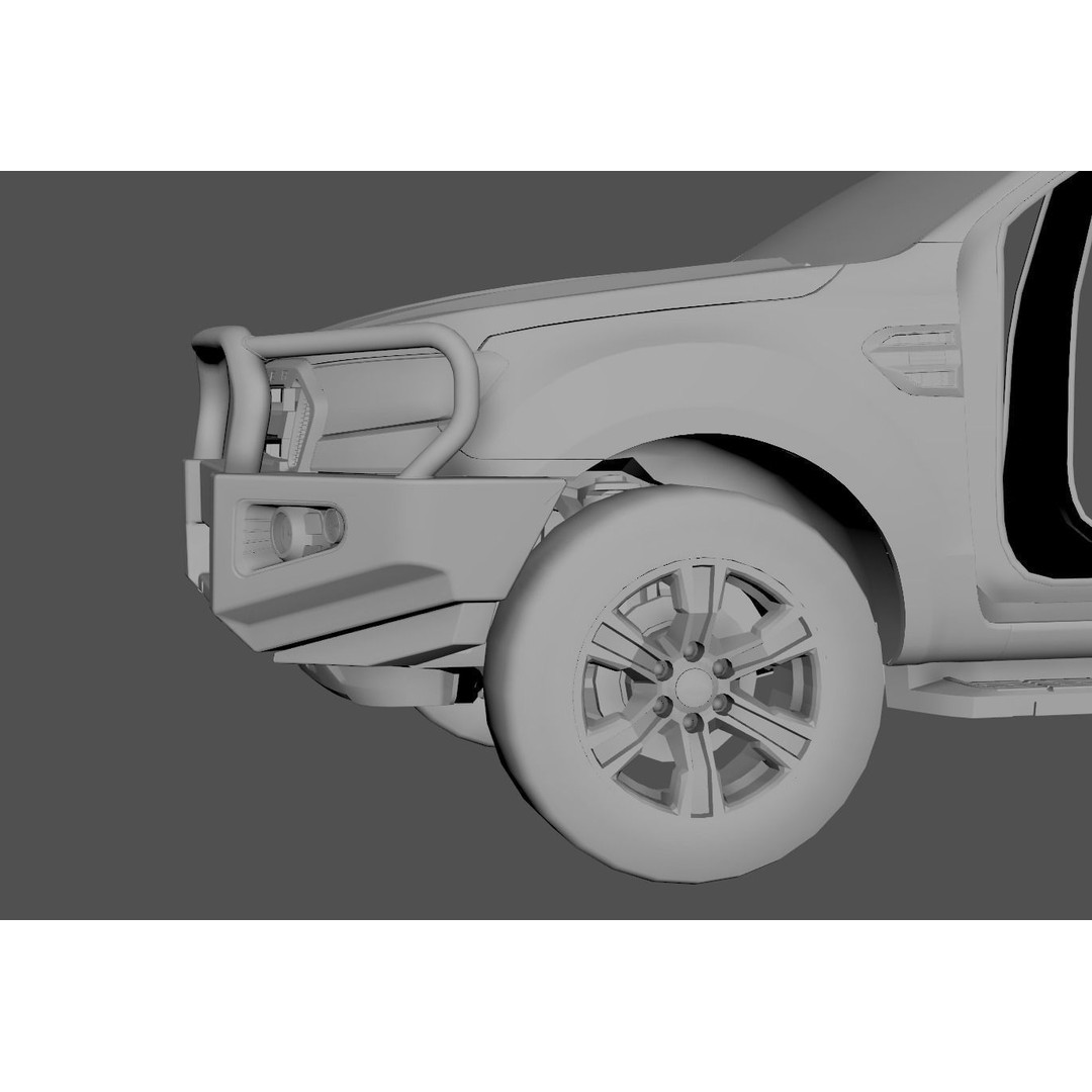 Everest and Ranger Bullbar 3D Model – Low-Poly Vehicle Asset, FBX - View 16