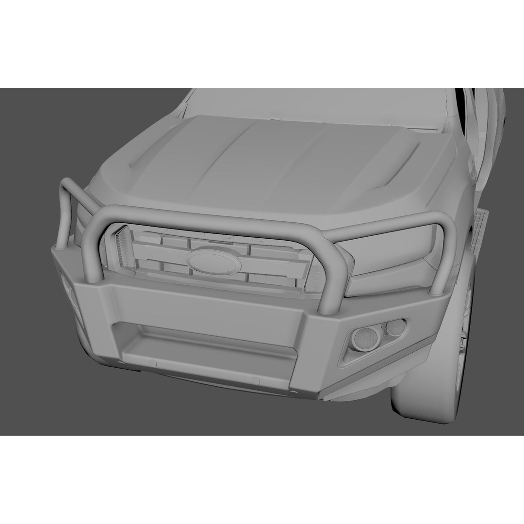 Everest and Ranger Bullbar 3D Model – Low-Poly Vehicle Asset, FBX - View 19