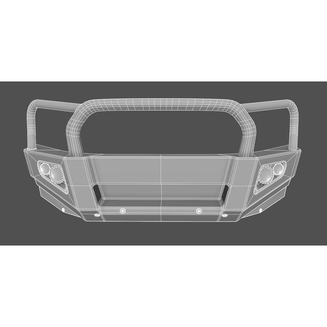Everest and Ranger Bullbar 3D Model – Low-Poly Vehicle Asset, FBX - View 22