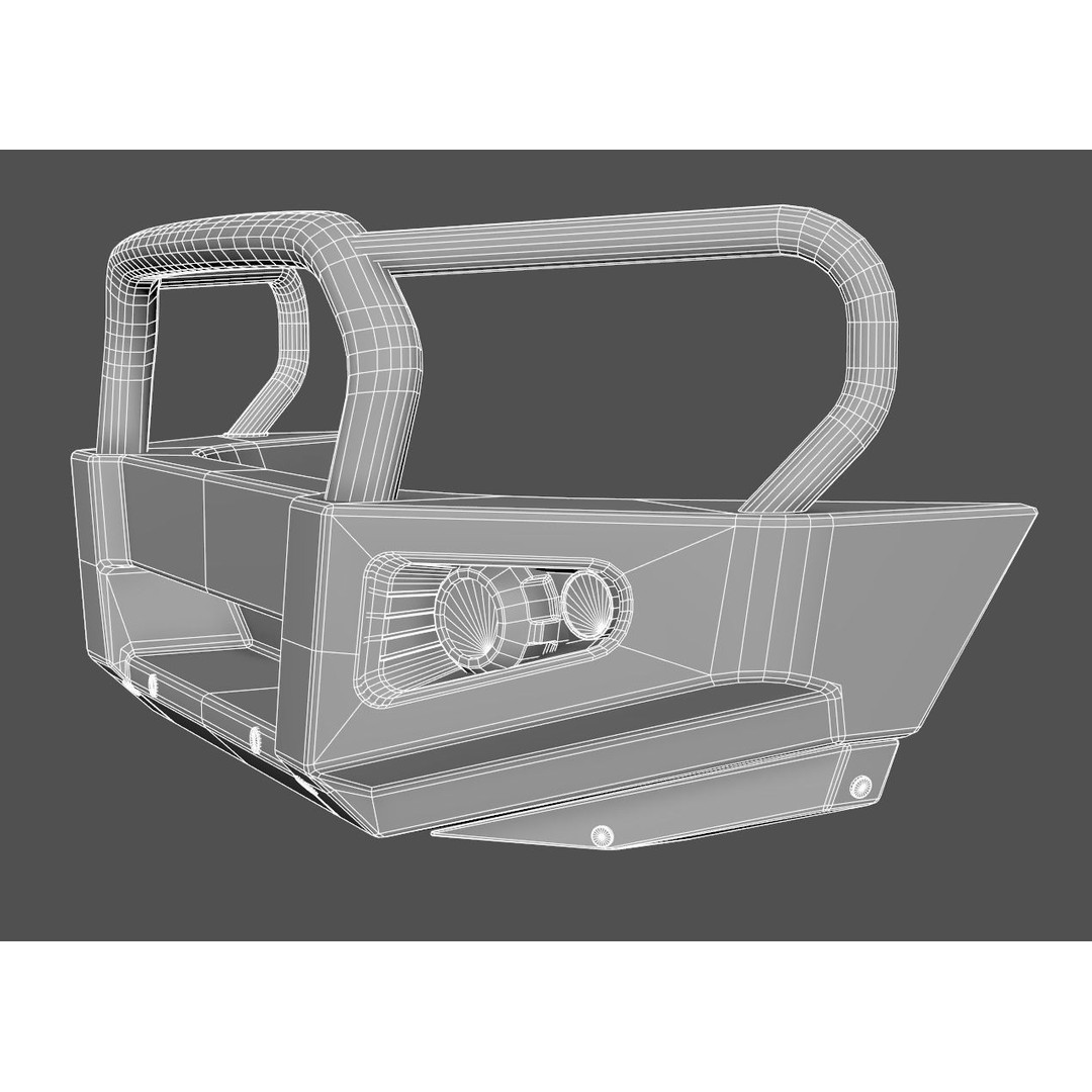 Everest and Ranger Bullbar 3D Model – Low-Poly Vehicle Asset, FBX - View 23