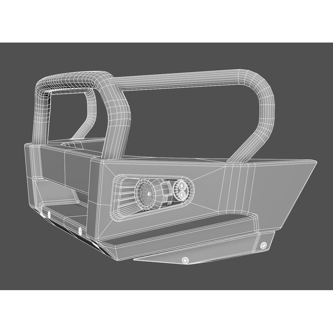 Everest and Ranger Bullbar 3D Model – Low-Poly Vehicle Asset, FBX - View 24