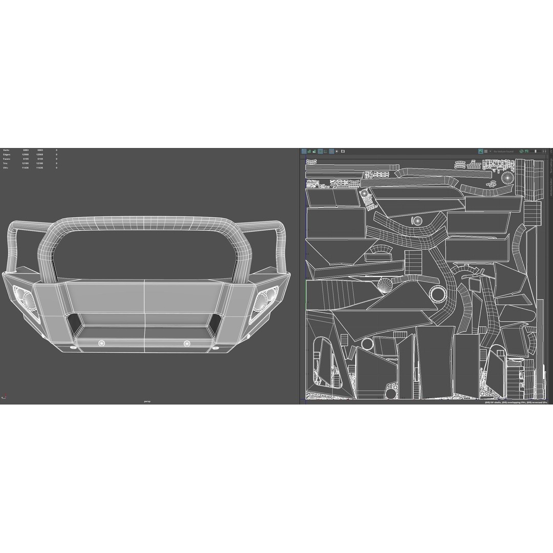 Everest and Ranger Bullbar 3D Model – Low-Poly Vehicle Asset, FBX - View 25