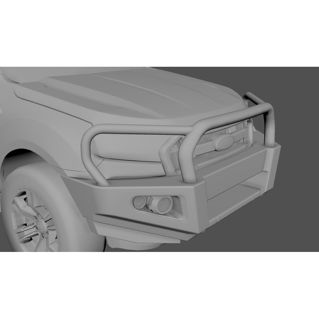 Everest and Ranger Bullbar 3D Model – Low-Poly Vehicle Asset, FBX - View 8