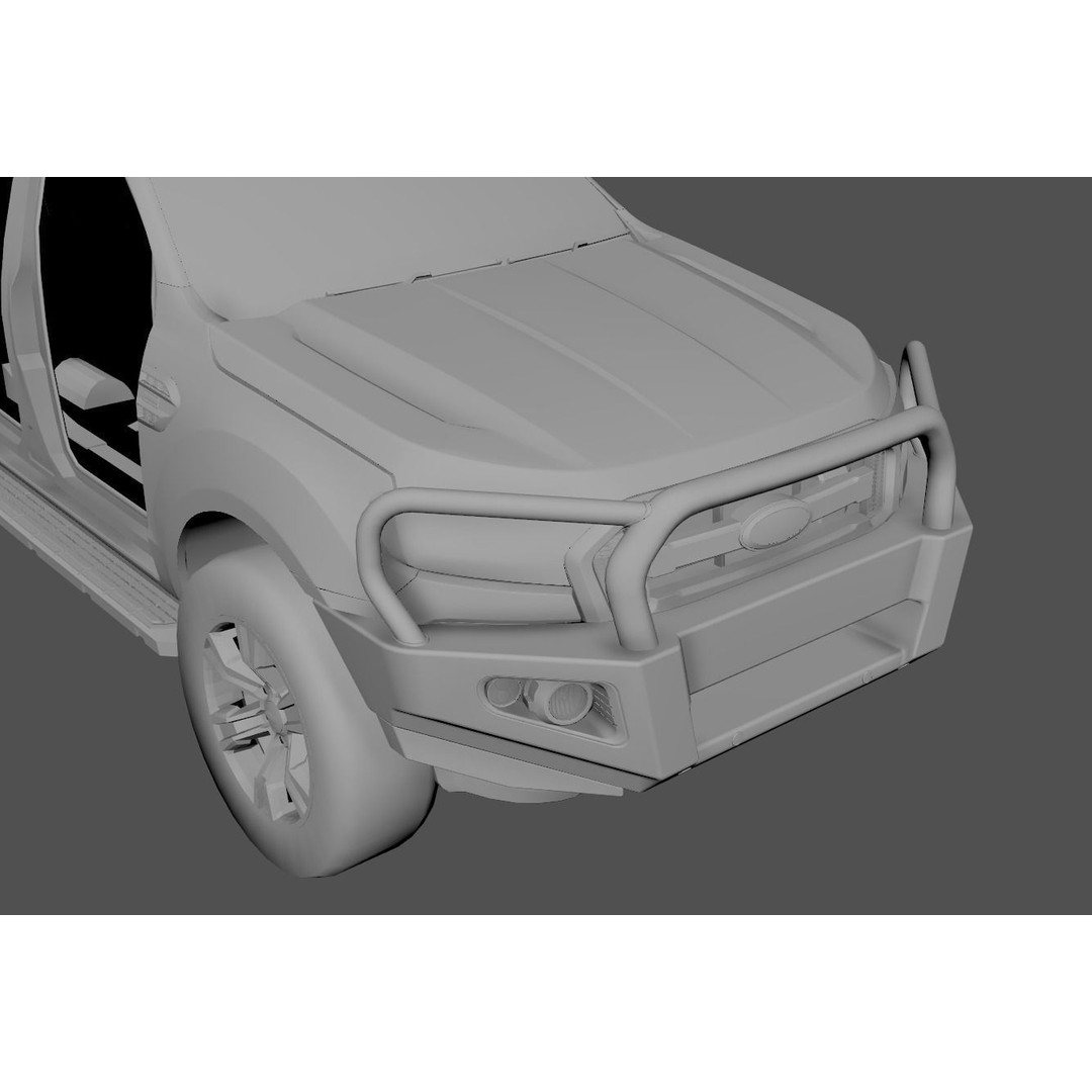 Everest and Ranger Bullbar 3D Model – Low-Poly Vehicle Asset, FBX - View 9