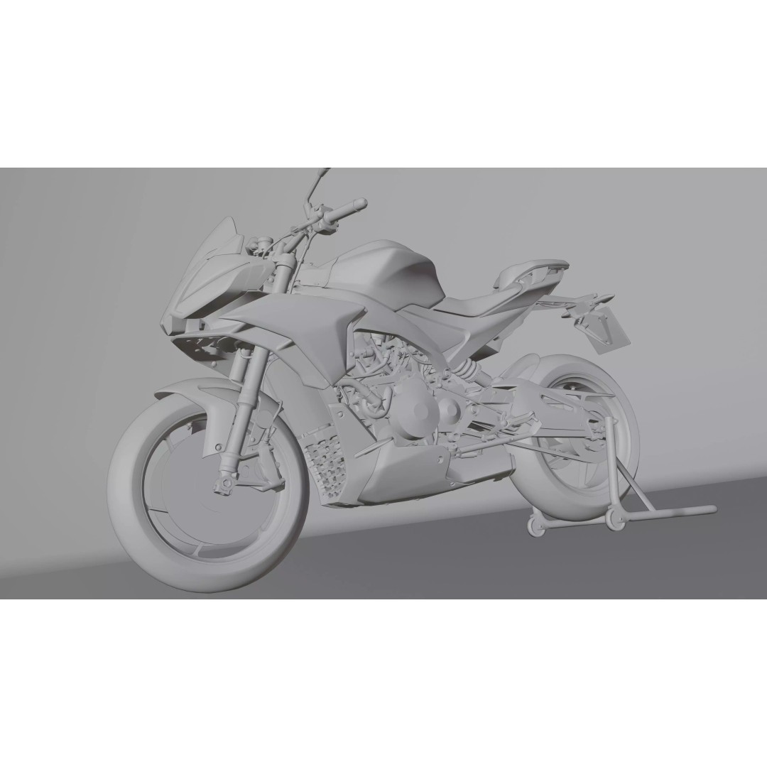 Aprilia Tuono 660 2021 3D Model – Low Poly PBR Rigged Asset, Blender