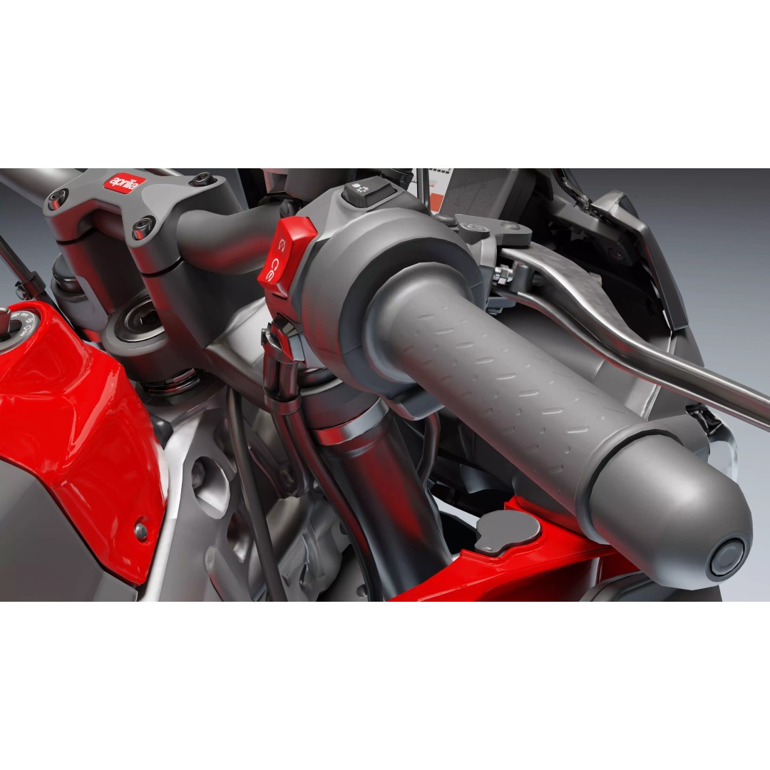 Aprilia Tuono 660 2021 3D Model – Low Poly PBR Rigged Asset, Blender - View 22