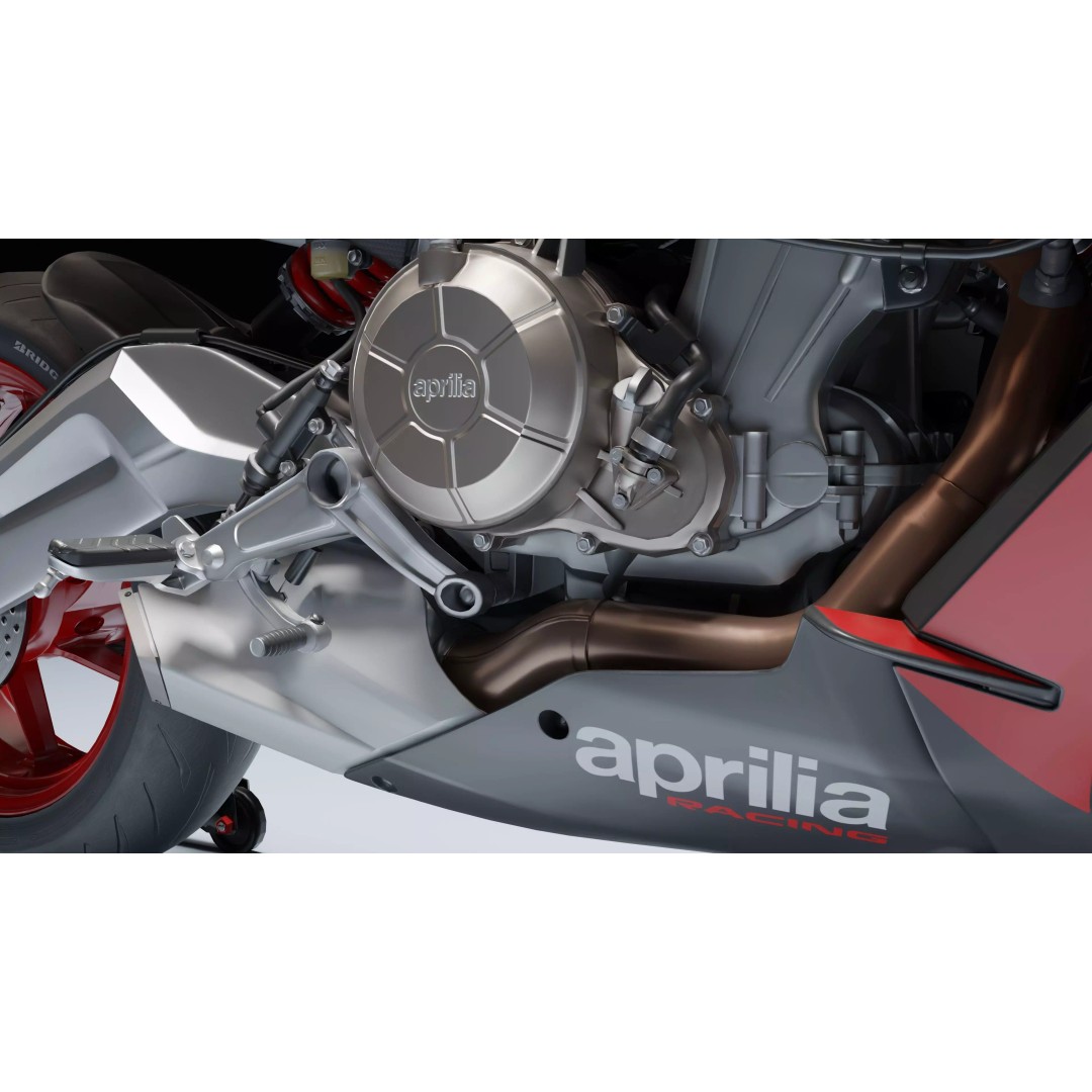 Aprilia Tuono 660 2021 3D Model – Low Poly PBR Rigged Asset, Blender - View 24
