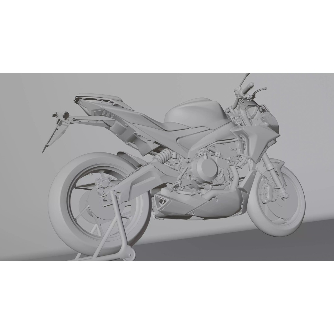 Aprilia Tuono 660 2021 3D Model – Low Poly PBR Rigged Asset, Blender - View 33