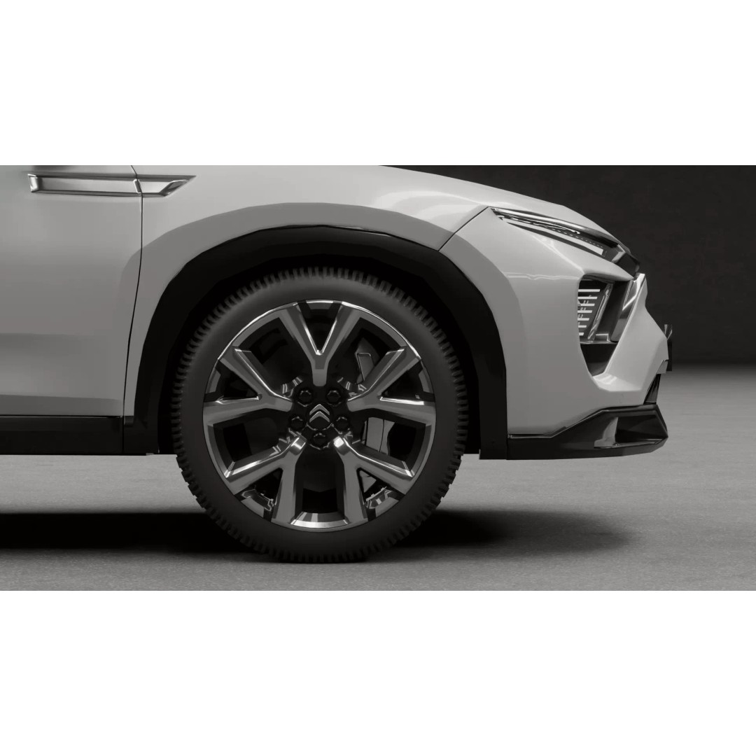 Citroën C5 X 3D Model – Low Poly Game Ready Asset for Unity & Unreal - View 13