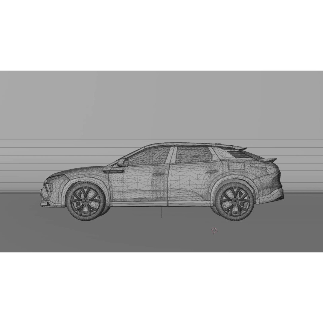Citroën C5 X 3D Model – Low Poly Game Ready Asset for Unity & Unreal - View 16