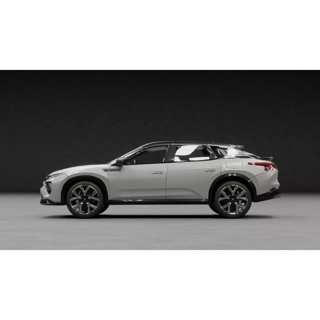 Citroën C5 X 3D Model – Low Poly Game Ready Asset for Unity & Unreal - View 7