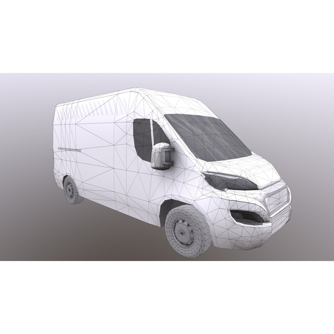 Rettungswagen 3D Model – Low Poly German Ambulance, Game Ready, FBX - View 40