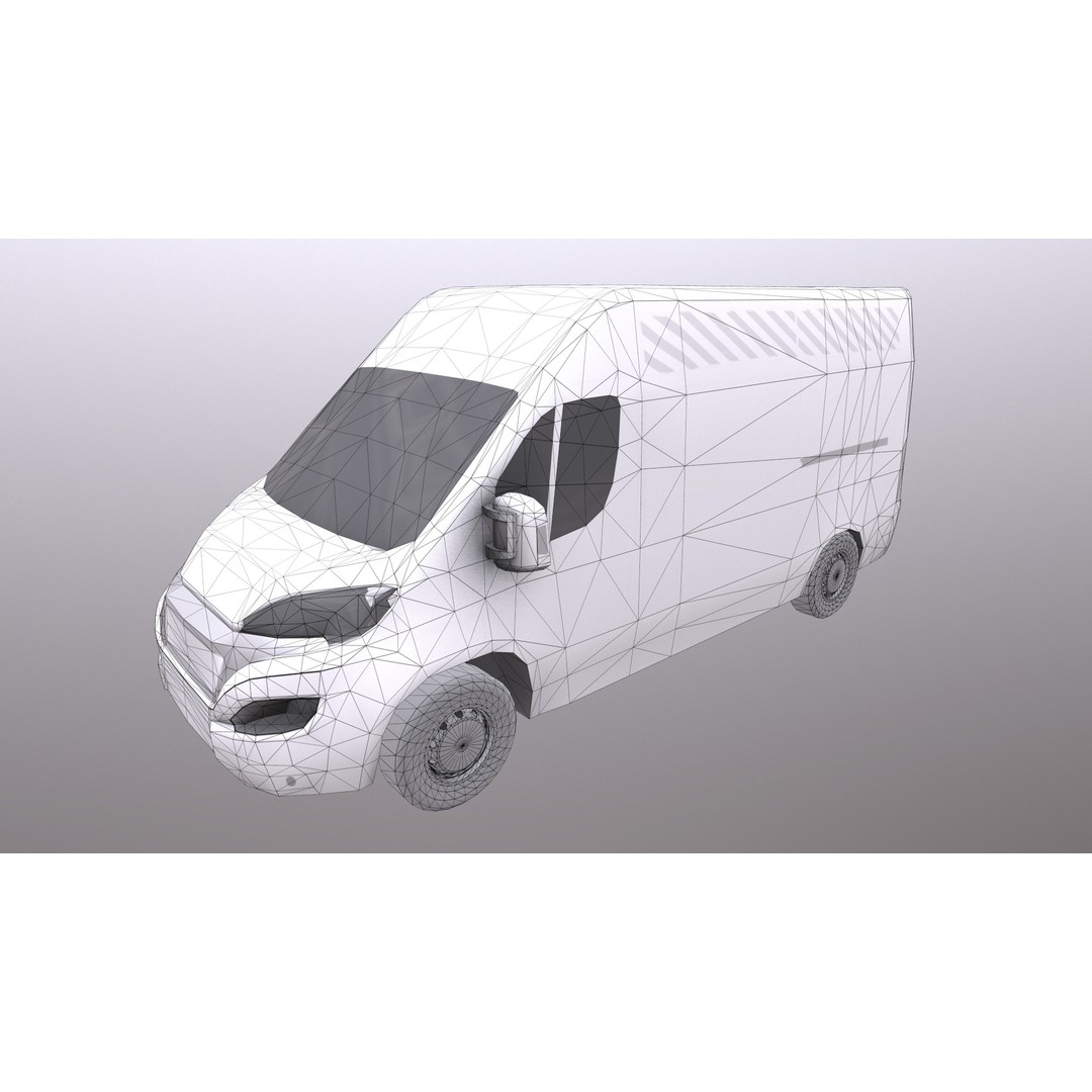 Rettungswagen 3D Model – Low Poly German Ambulance, Game Ready, FBX - View 41