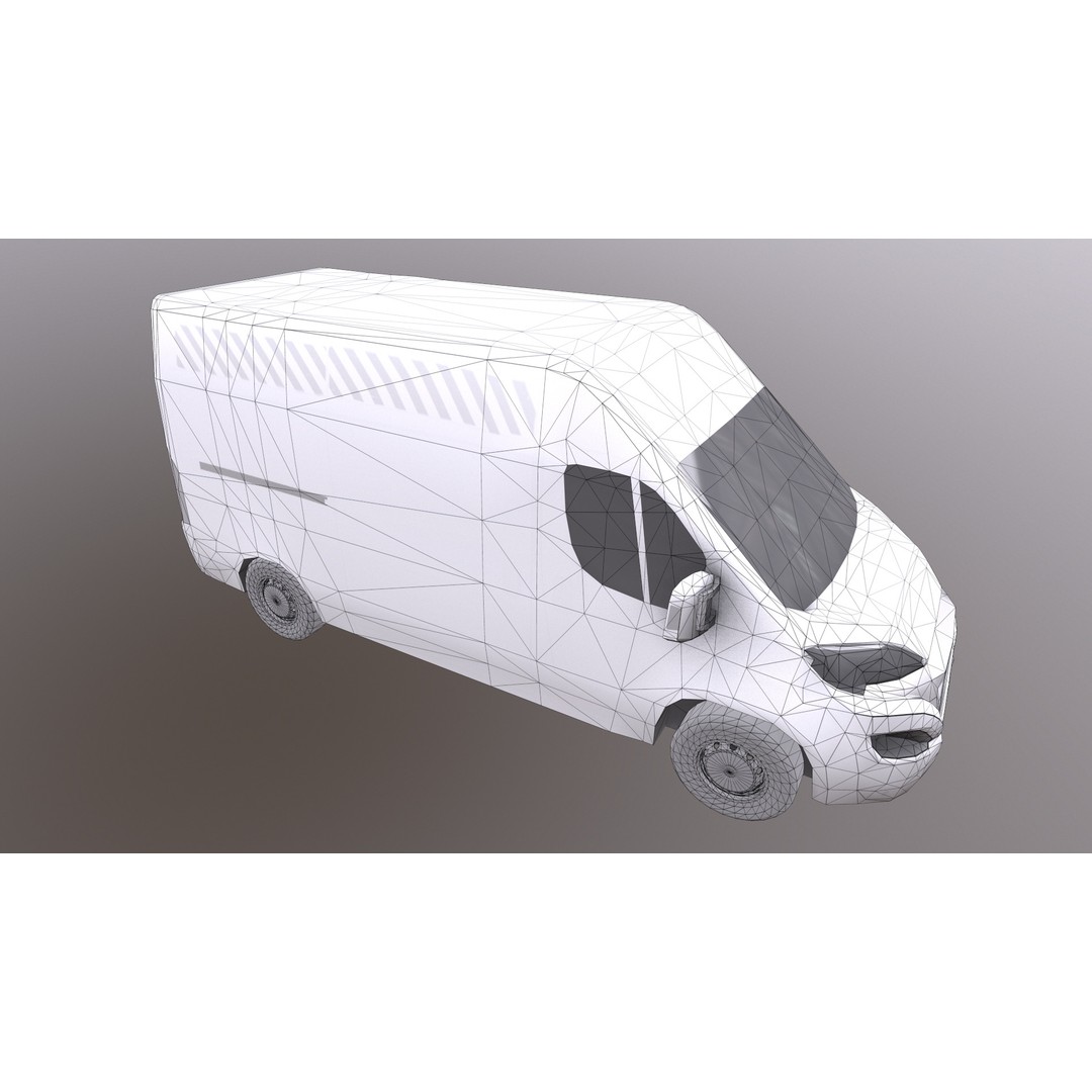Rettungswagen 3D Model – Low Poly German Ambulance, Game Ready, FBX - View 44
