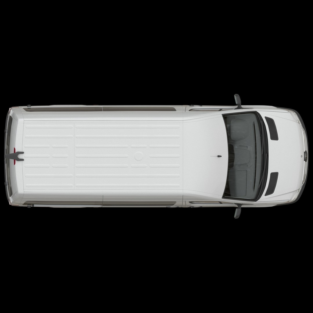 Mercedes-Benz Sprinter L2H2 3D Model – High Poly Minibus, FBX, OBJ - View 13