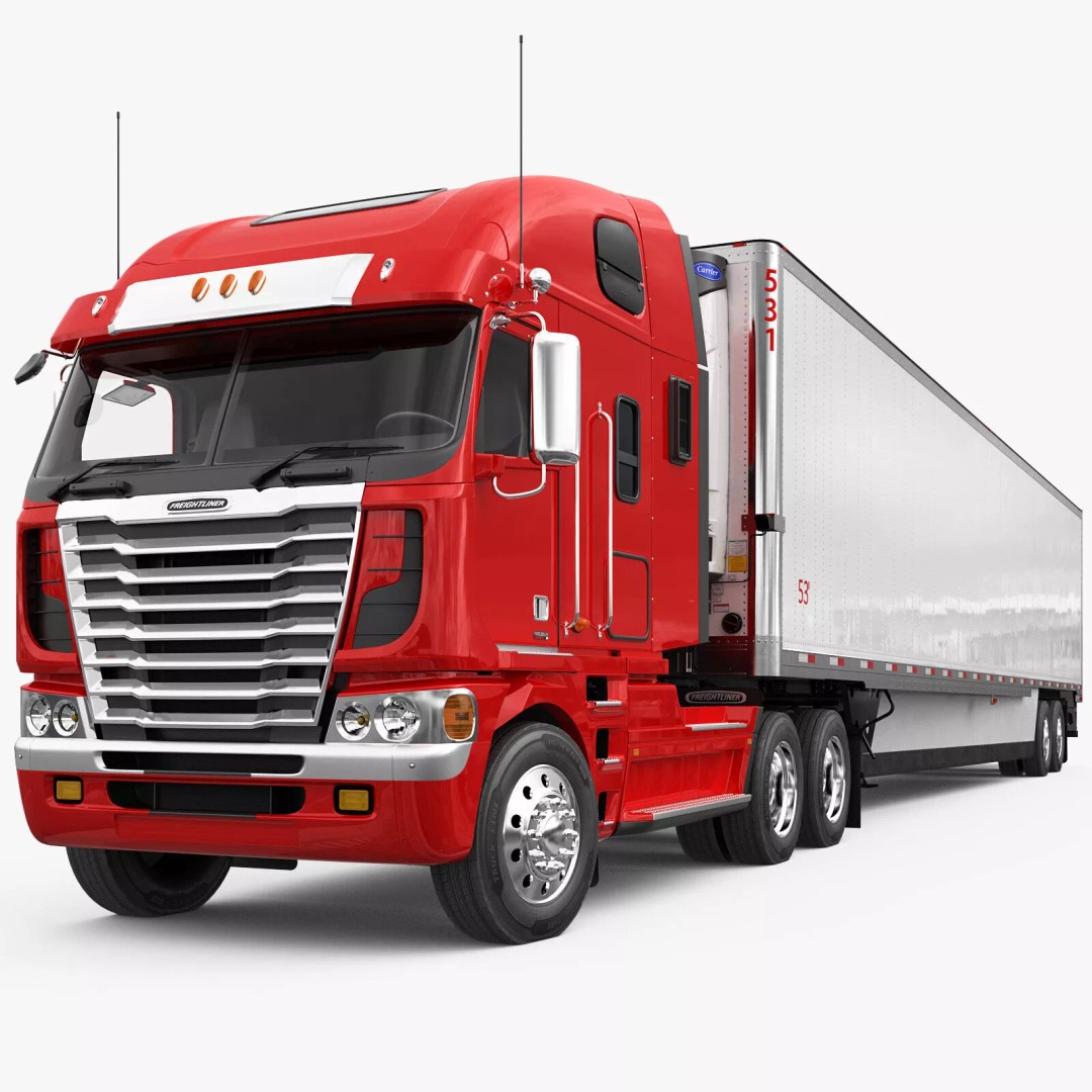 Freightliner Argosy 3D Model – Realistic Truck with PBR Textures - View 2