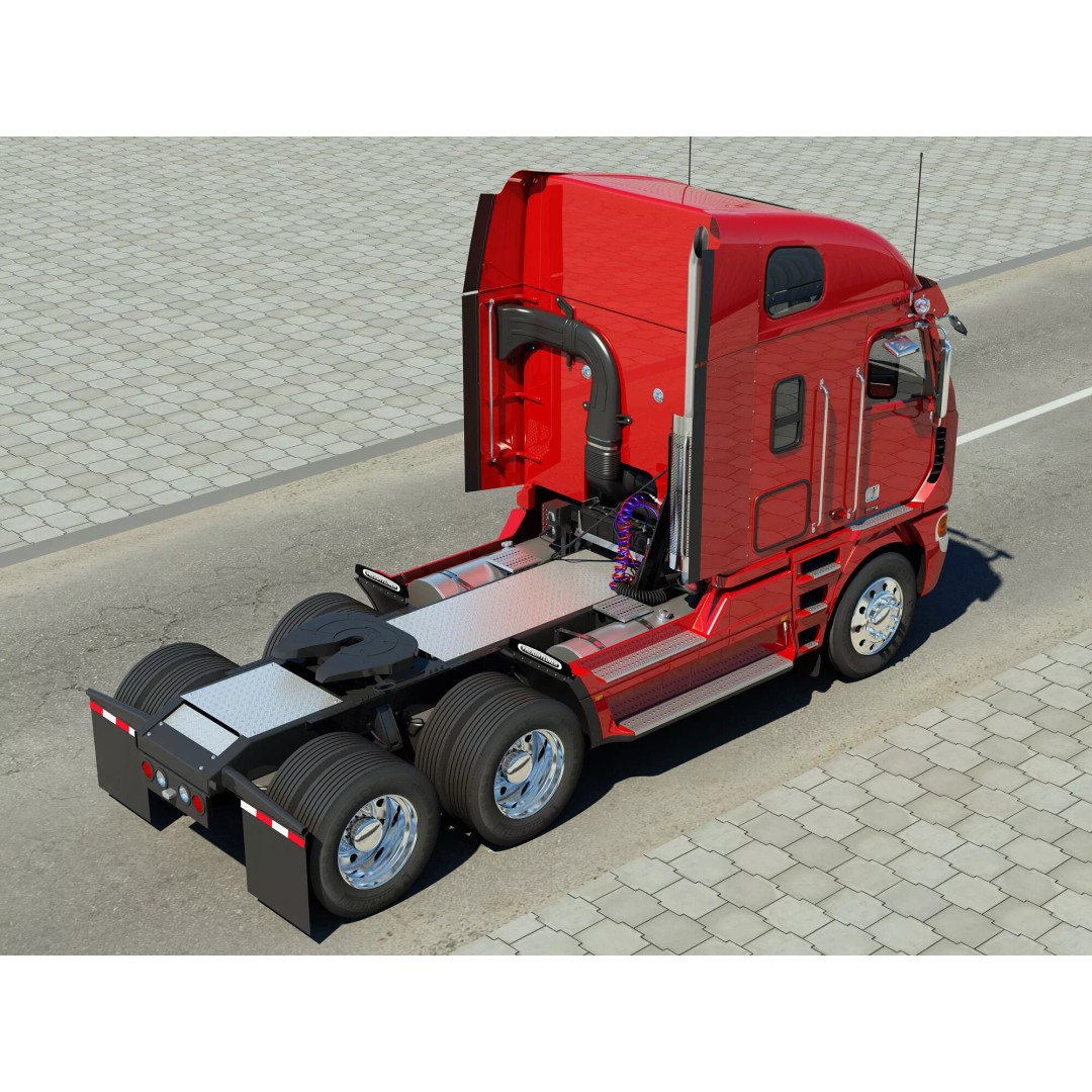 Freightliner Argosy 3D Model – Realistic Truck with PBR Textures - View 42