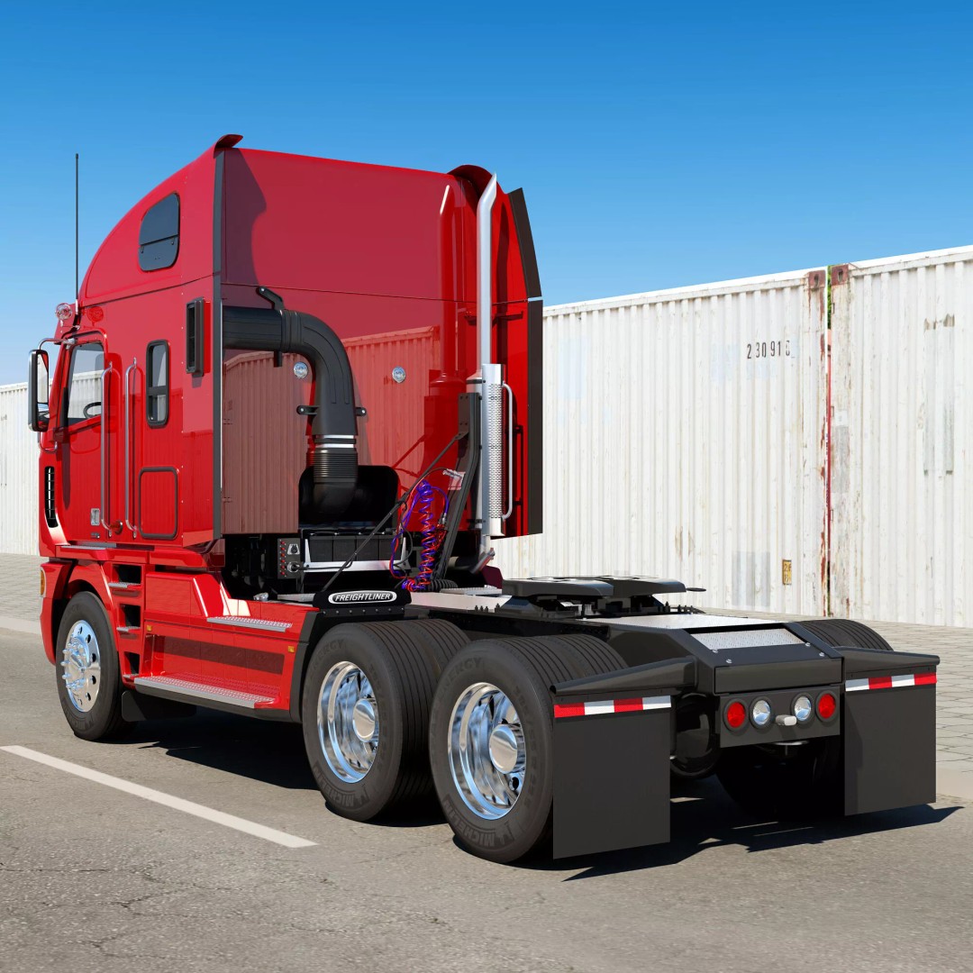 Freightliner Argosy 3D Model – Realistic Truck with PBR Textures - View 43