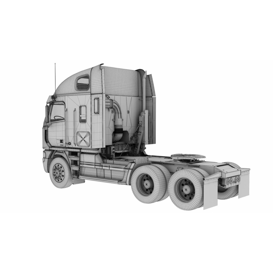 Freightliner Argosy 3D Model – Realistic Truck with PBR Textures - View 47