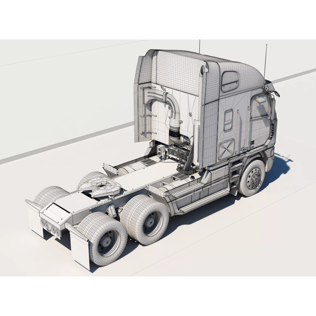 Freightliner Argosy 3D Model – Realistic Truck with PBR Textures - View 48