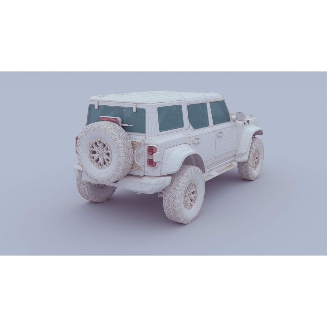 SUV Bronco Raptor Mk6 2022 3D Model – High Poly PBR Asset, FBX, OBJ - View 63
