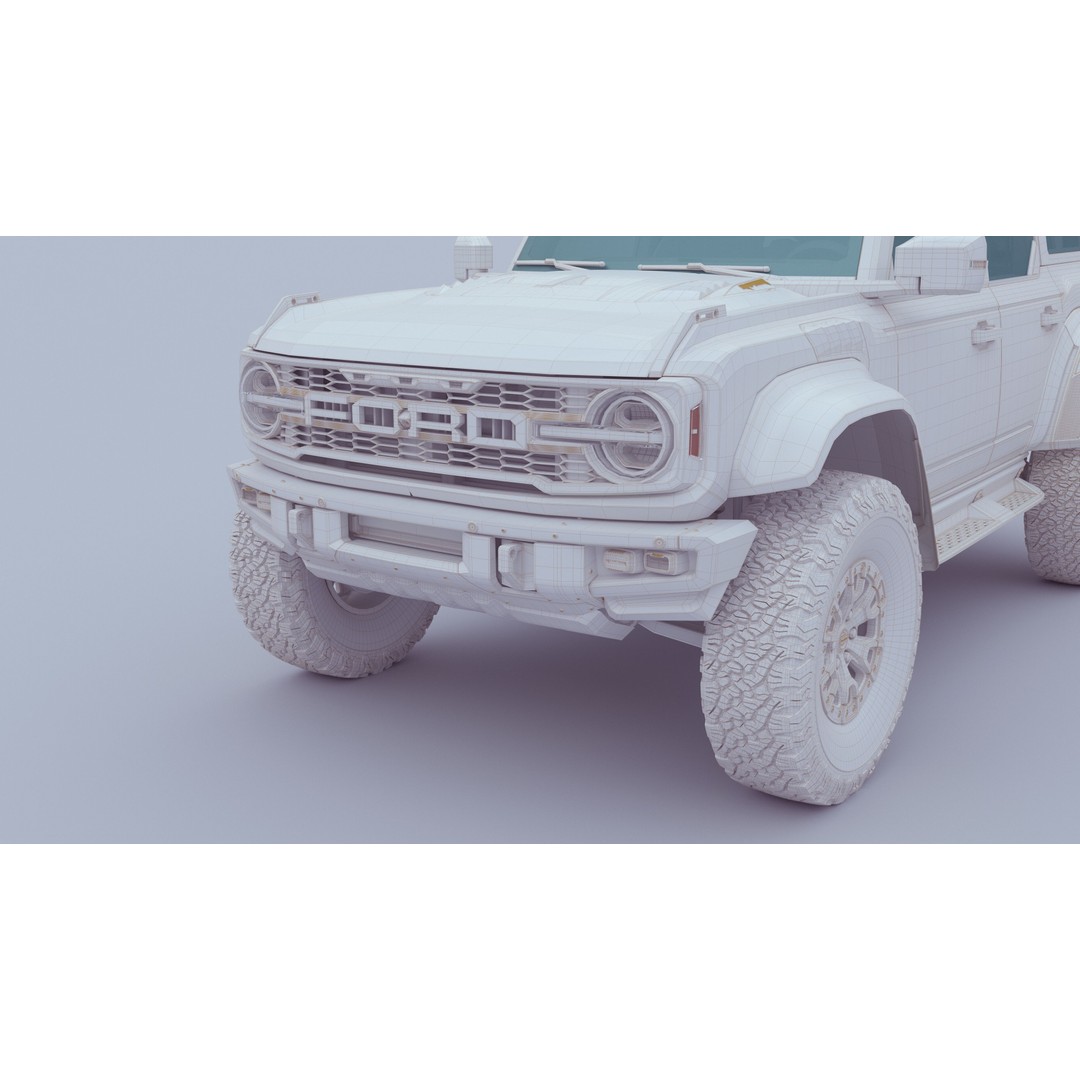 SUV Bronco Raptor Mk6 2022 3D Model – High Poly PBR Asset, FBX, OBJ - View 65