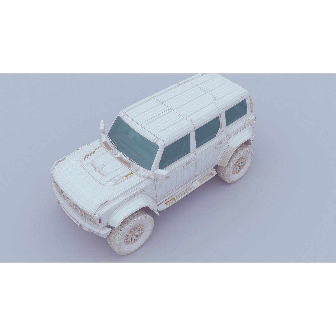 SUV Bronco Raptor Mk6 2022 3D Model – High Poly PBR Asset, FBX, OBJ - View 66