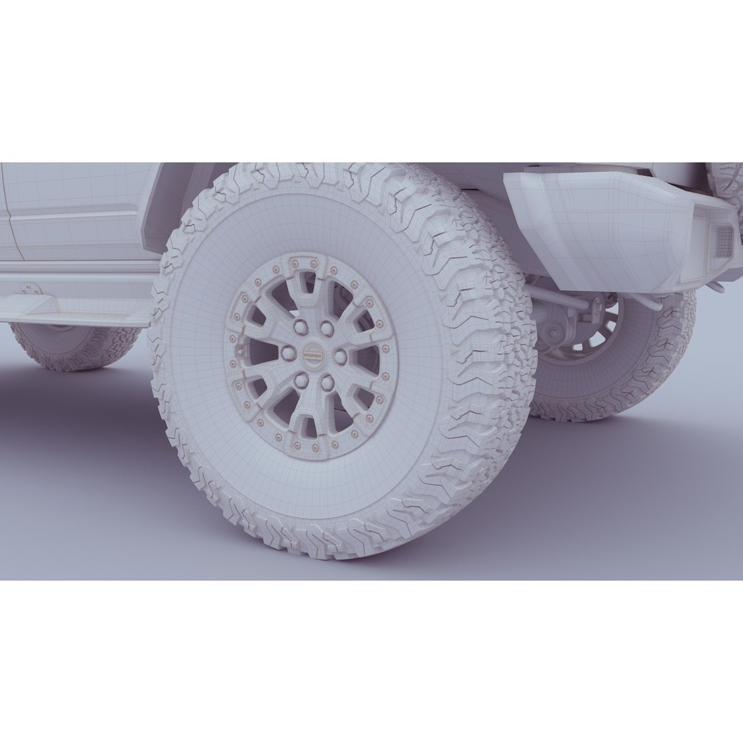 SUV Bronco Raptor Mk6 2022 3D Model – High Poly PBR Asset, FBX, OBJ - View 67