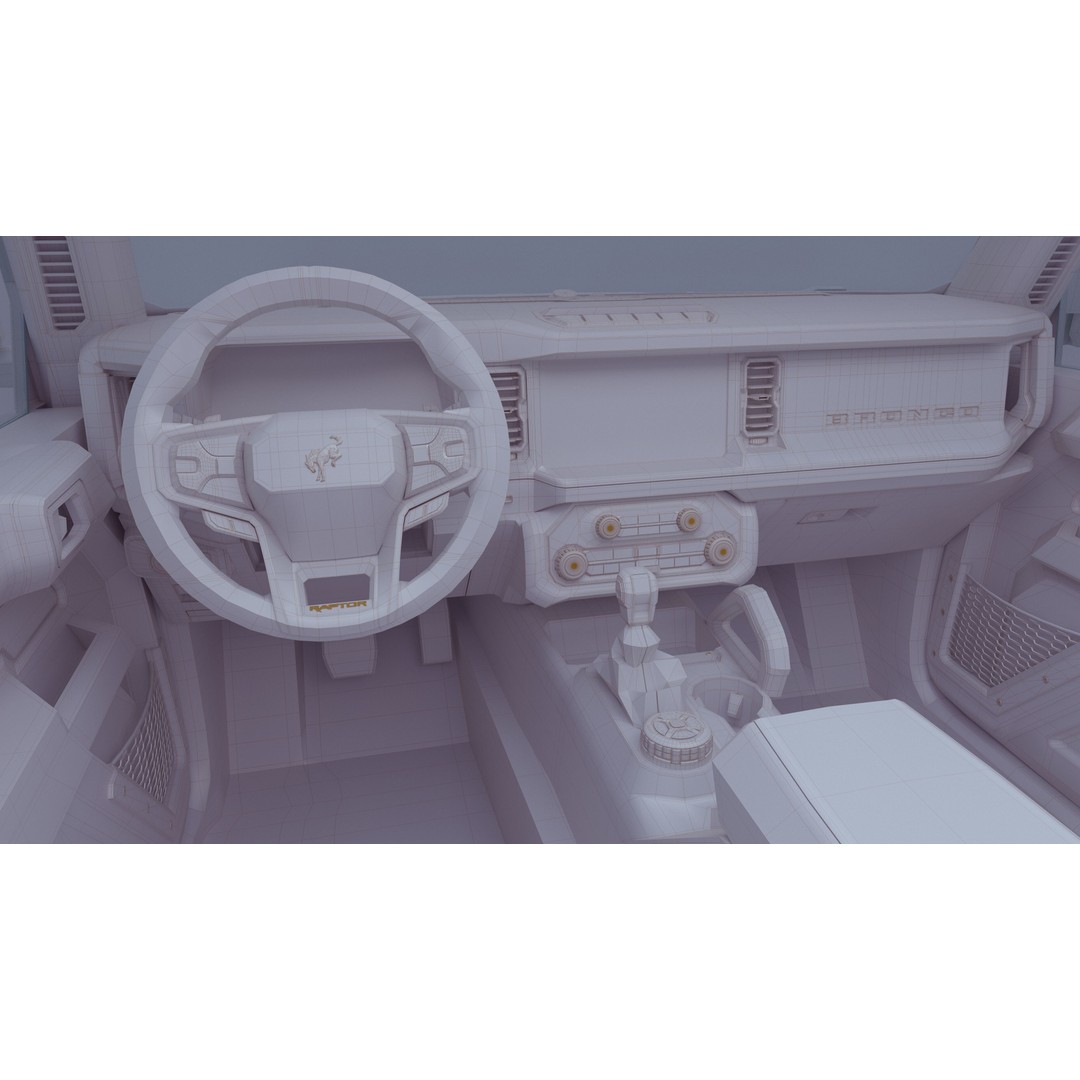 SUV Bronco Raptor Mk6 2022 3D Model – High Poly PBR Asset, FBX, OBJ - View 68