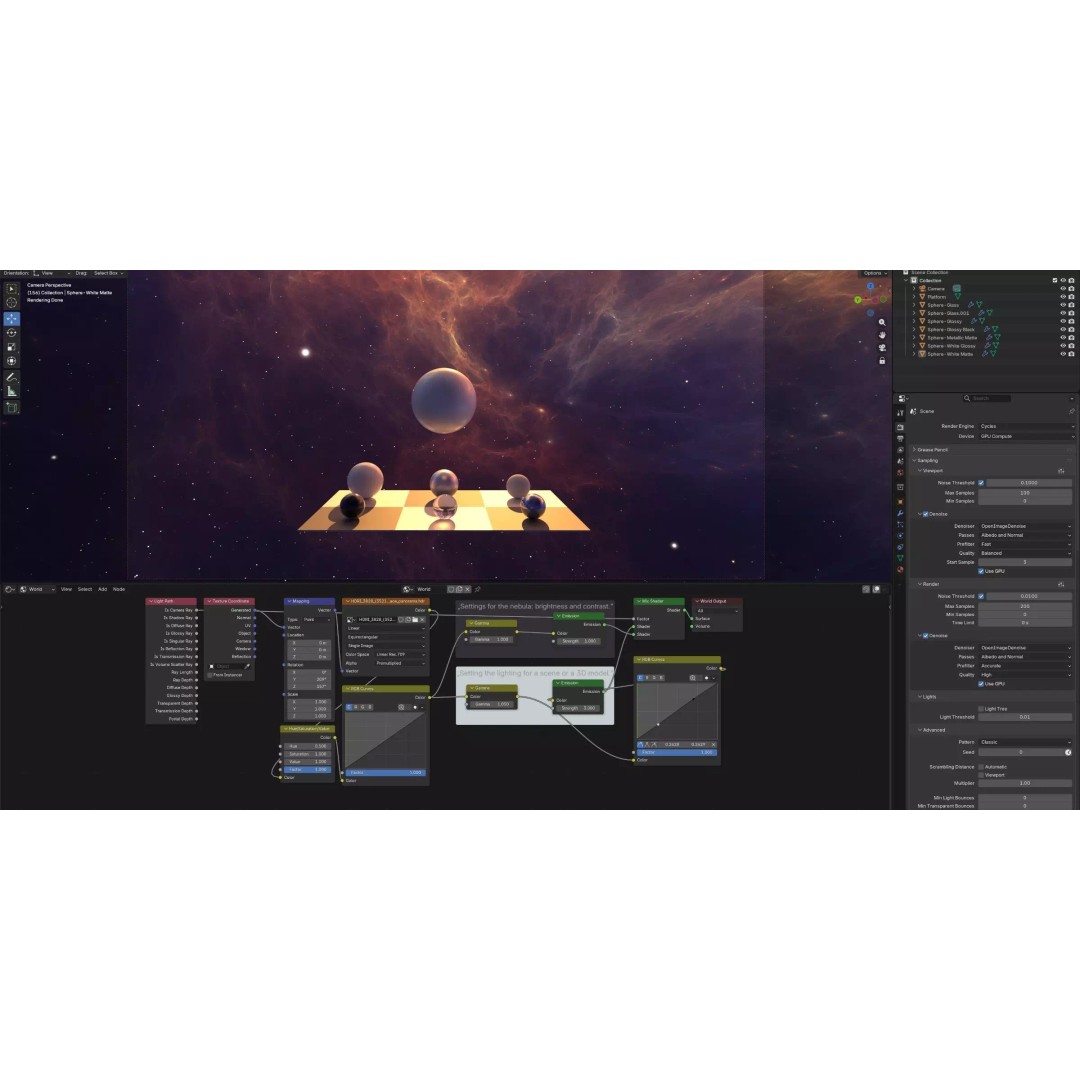 360 Degree 16K HDRI Space Background 3D Model – Equirectangular Environment Map, EXR - View 23