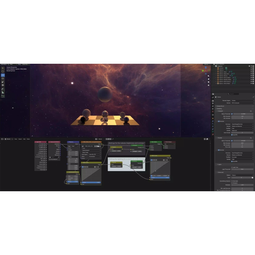 360 Degree 16K HDRI Space Background 3D Model – Equirectangular Environment Map, EXR - View 24