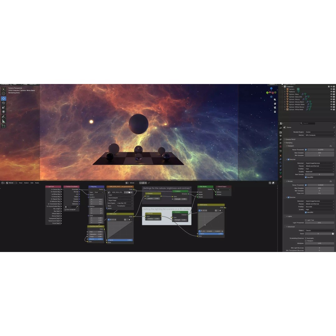 360 Degree 16K HDRI Space Background 3D Model – Equirectangular Environment Map, EXR - View 25