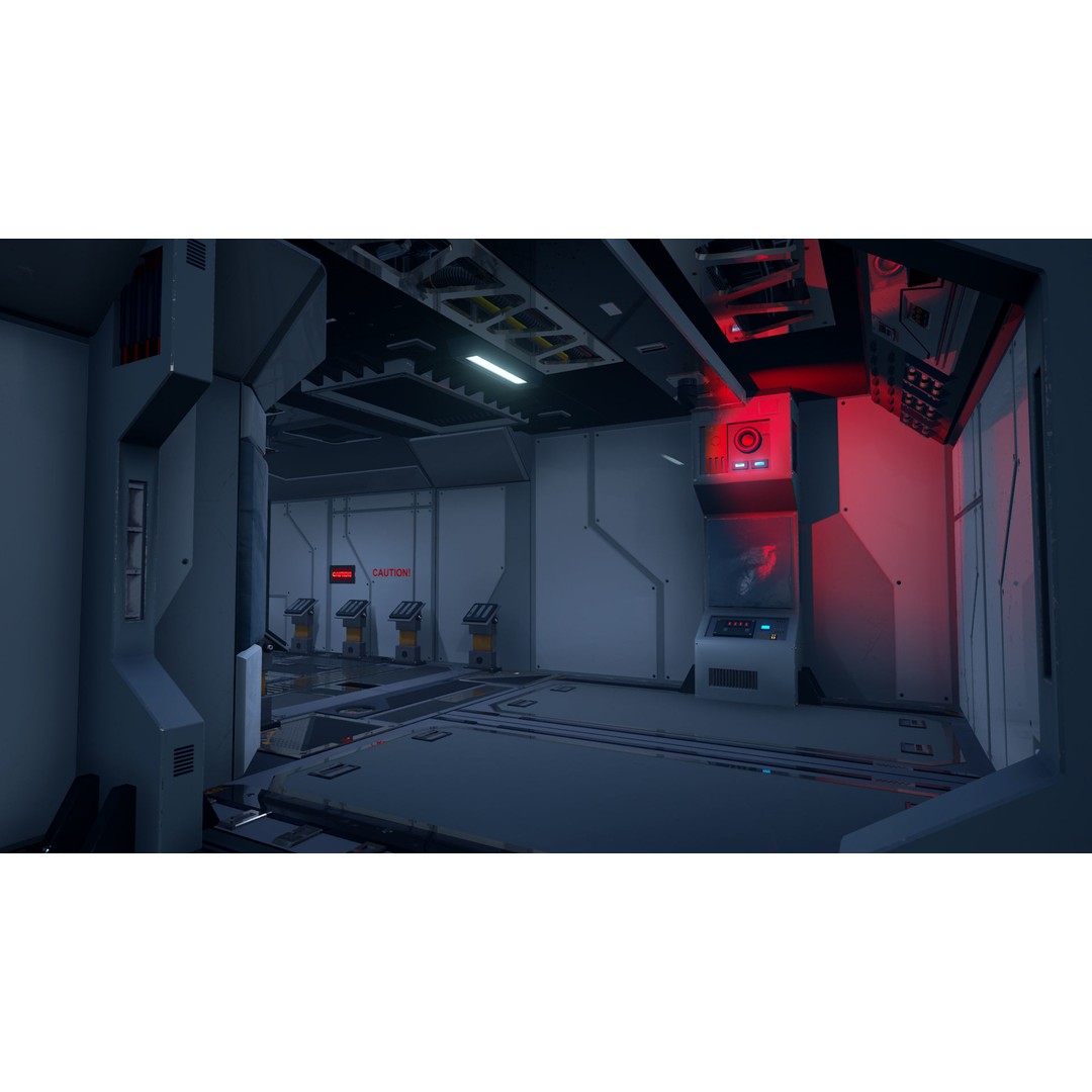 Modular Sci-Fi Interior Pack 3D Model – Low Poly Game Asset, FBX - View 11