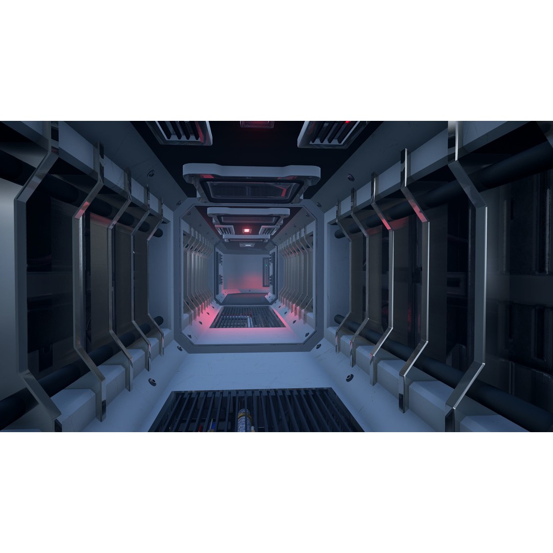 Modular Sci-Fi Interior Pack 3D Model – Low Poly Game Asset, FBX - View 16