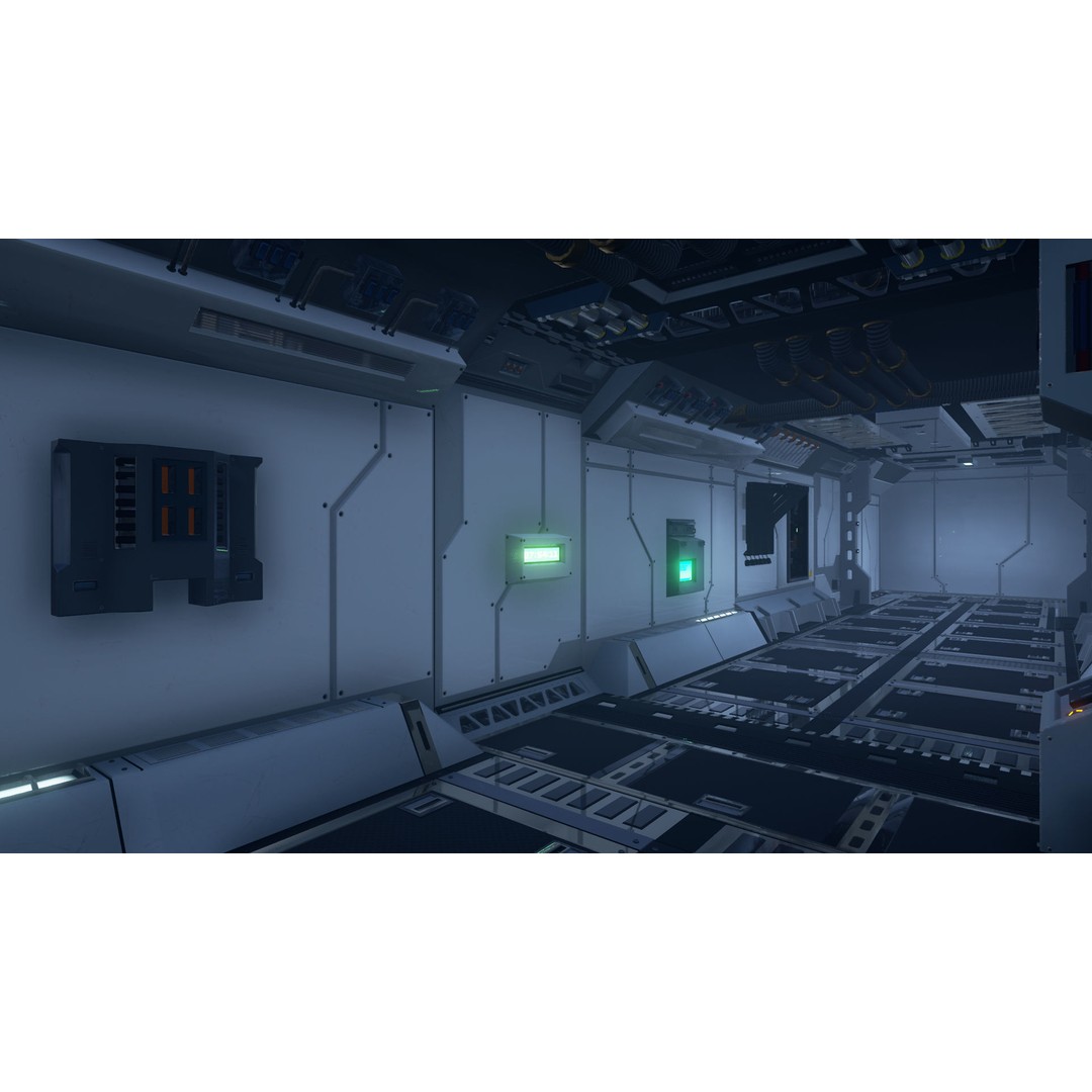 Modular Sci-Fi Interior Pack 3D Model – Low Poly Game Asset, FBX - View 25