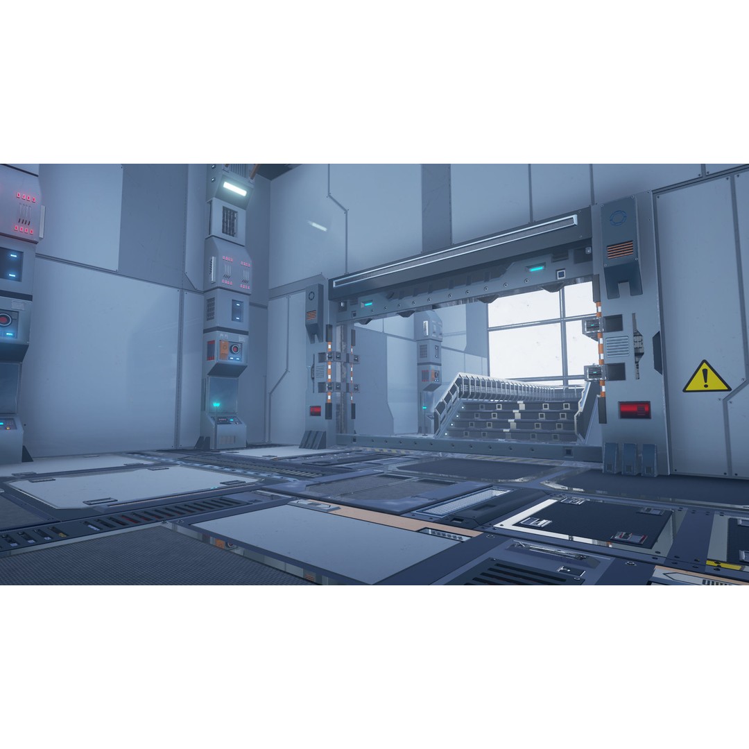 Modular Sci-Fi Interior Pack 3D Model – Low Poly Game Asset, FBX - View 3