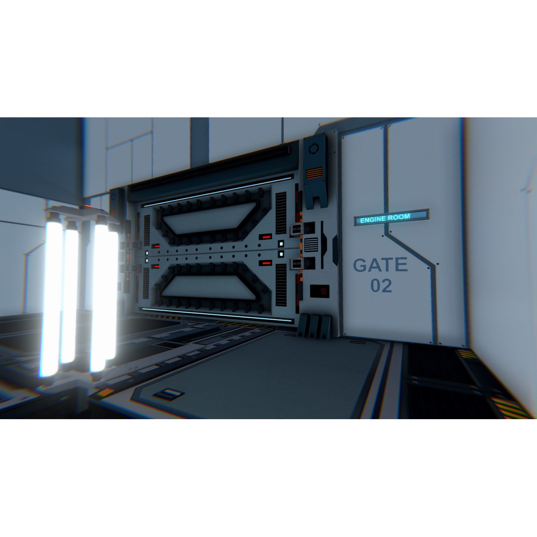 Modular Sci-Fi Interior Pack 3D Model – Low Poly Game Asset, FBX - View 34