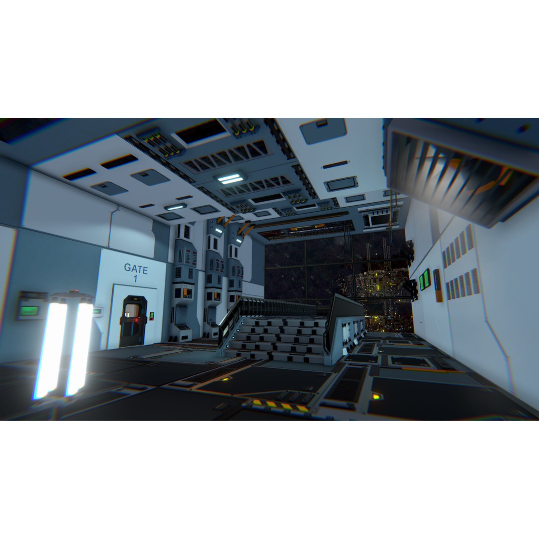Modular Sci-Fi Interior Pack 3D Model – Low Poly Game Asset, FBX - View 35