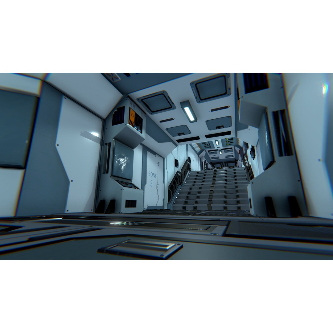 Modular Sci-Fi Interior Pack 3D Model – Low Poly Game Asset, FBX - View 39