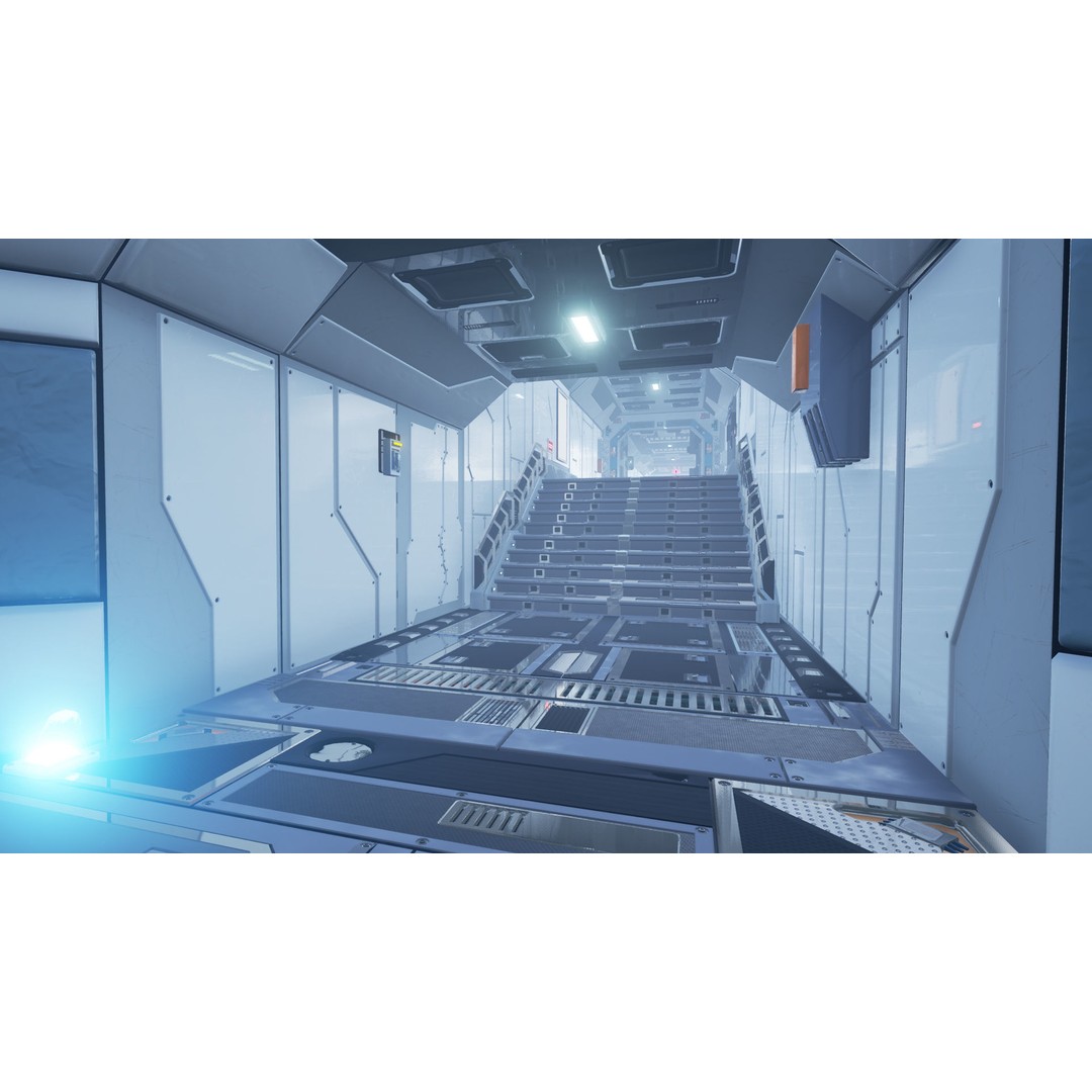 Modular Sci-Fi Interior Pack 3D Model – Low Poly Game Asset, FBX - View 5