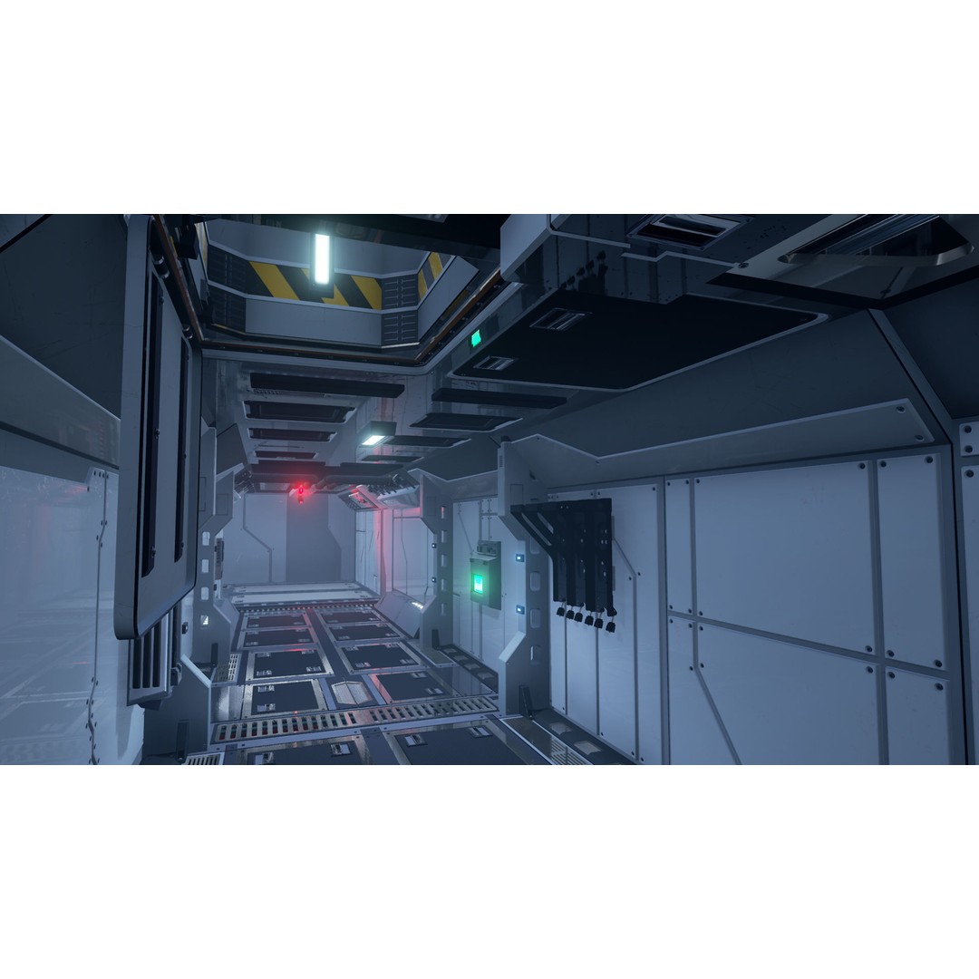 Modular Sci-Fi Interior Pack 3D Model – Low Poly Game Asset, FBX - View 7
