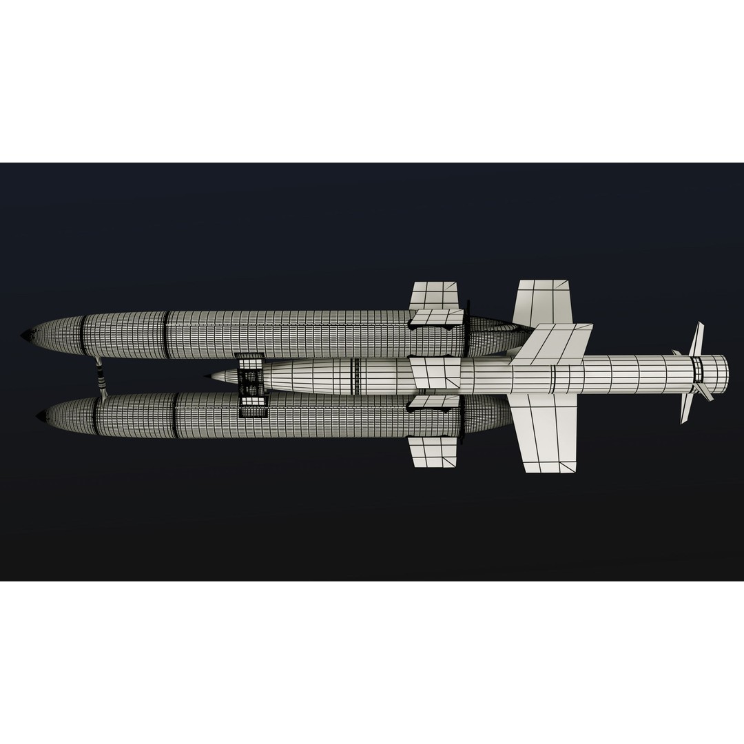 Rocket 3D Model – Low Poly Military Asset with PBR Textures - View 53