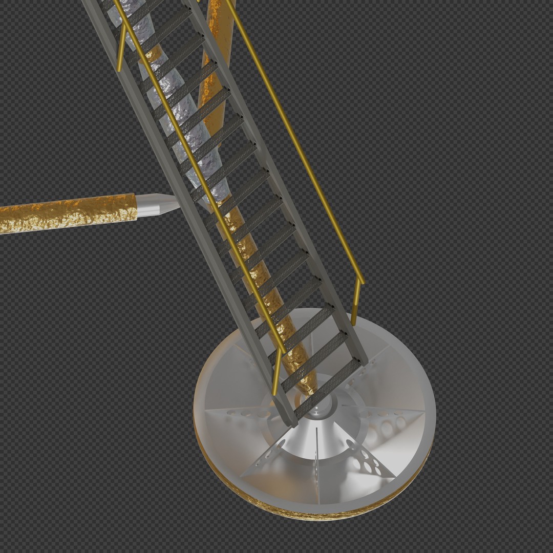 First Lunar Outpost Piloted Lander 3D Model – High Poly Game Asset, Blender - View 10